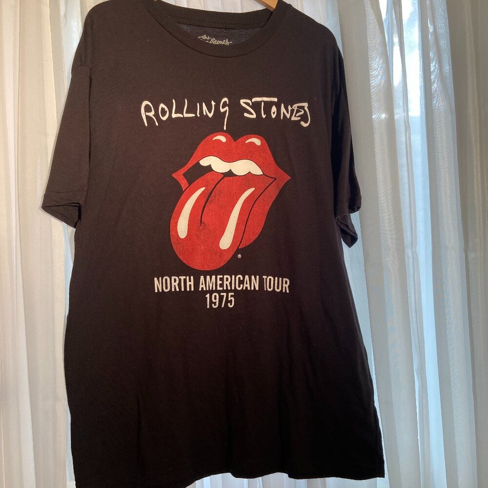 Rolling Stones Official Band T-Shirt North American Tour 1975 size XL